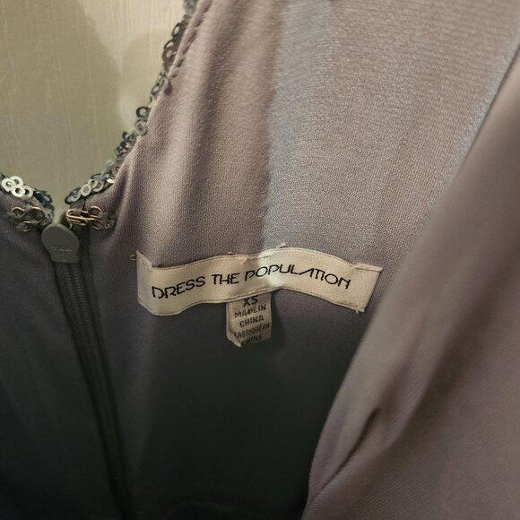 Dress the Population Ice Blue "Harper" Sequin Gown - Picture 5 of 6